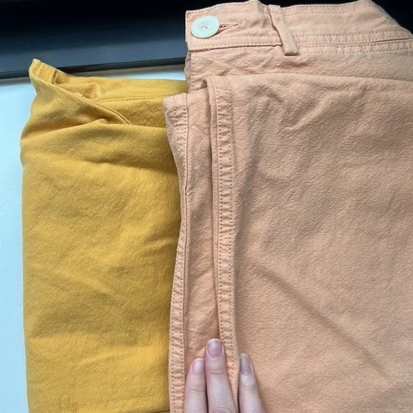 Jesse Kamm Mustard Wide-Leg Pants - Picture 6 of 6